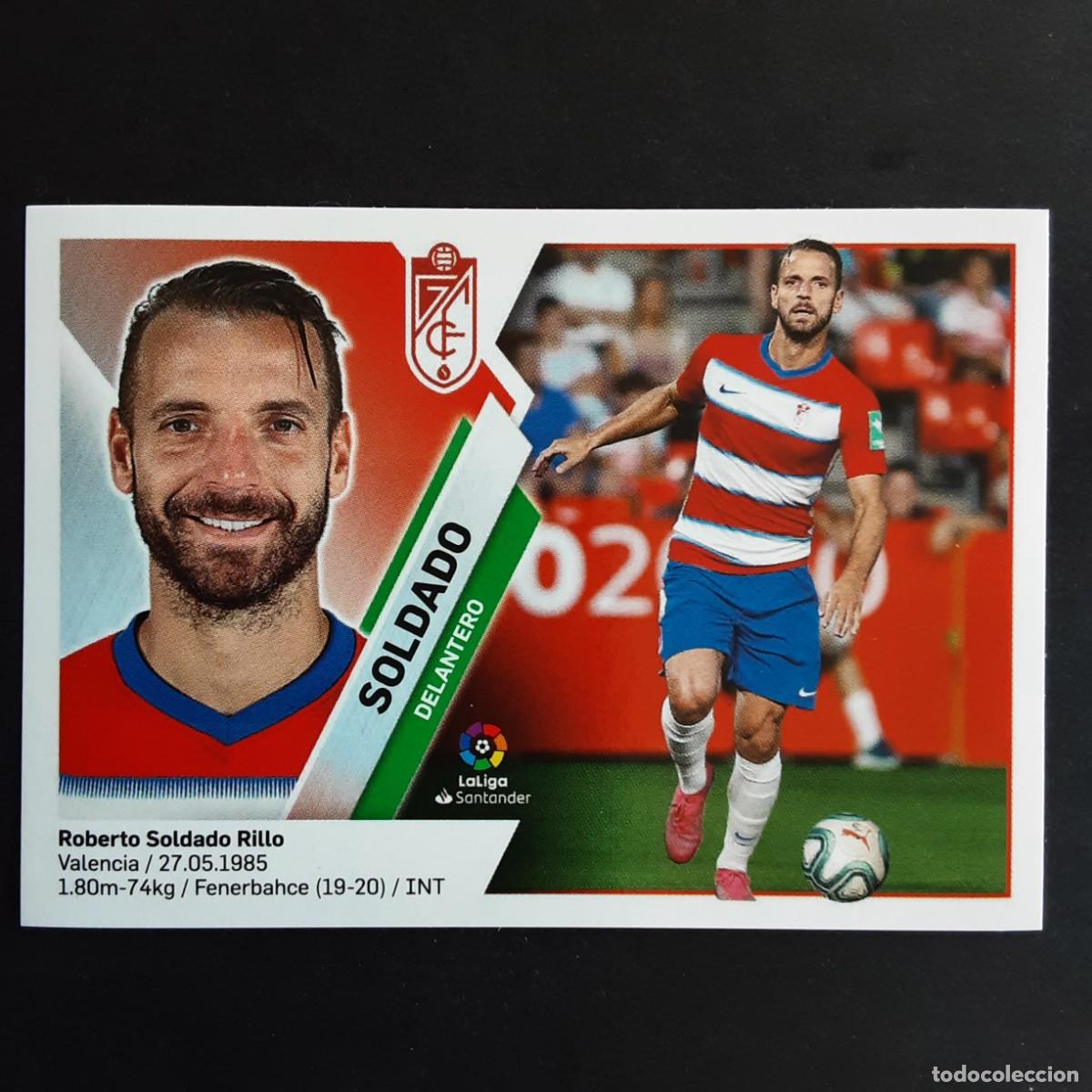Cromos de f&uacute;tbol: CROMO LIGA 2019 2020 COLECCIONES ESTE PANINI FICHAJE N&ordm;49 SOLDADO-GRANADA NUNCA PEGADO