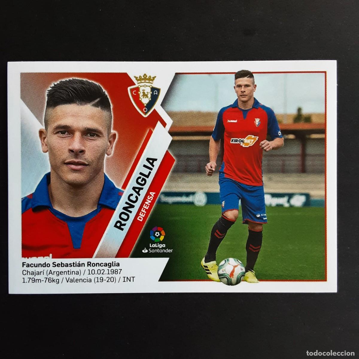Cromos de f&uacute;tbol: CROMO LIGA 2019 2020 COLECCIONES ESTE PANINI FICHAJE N&ordm;61 RONCAGLIA-OSASUNA NUNCA PEGADO
