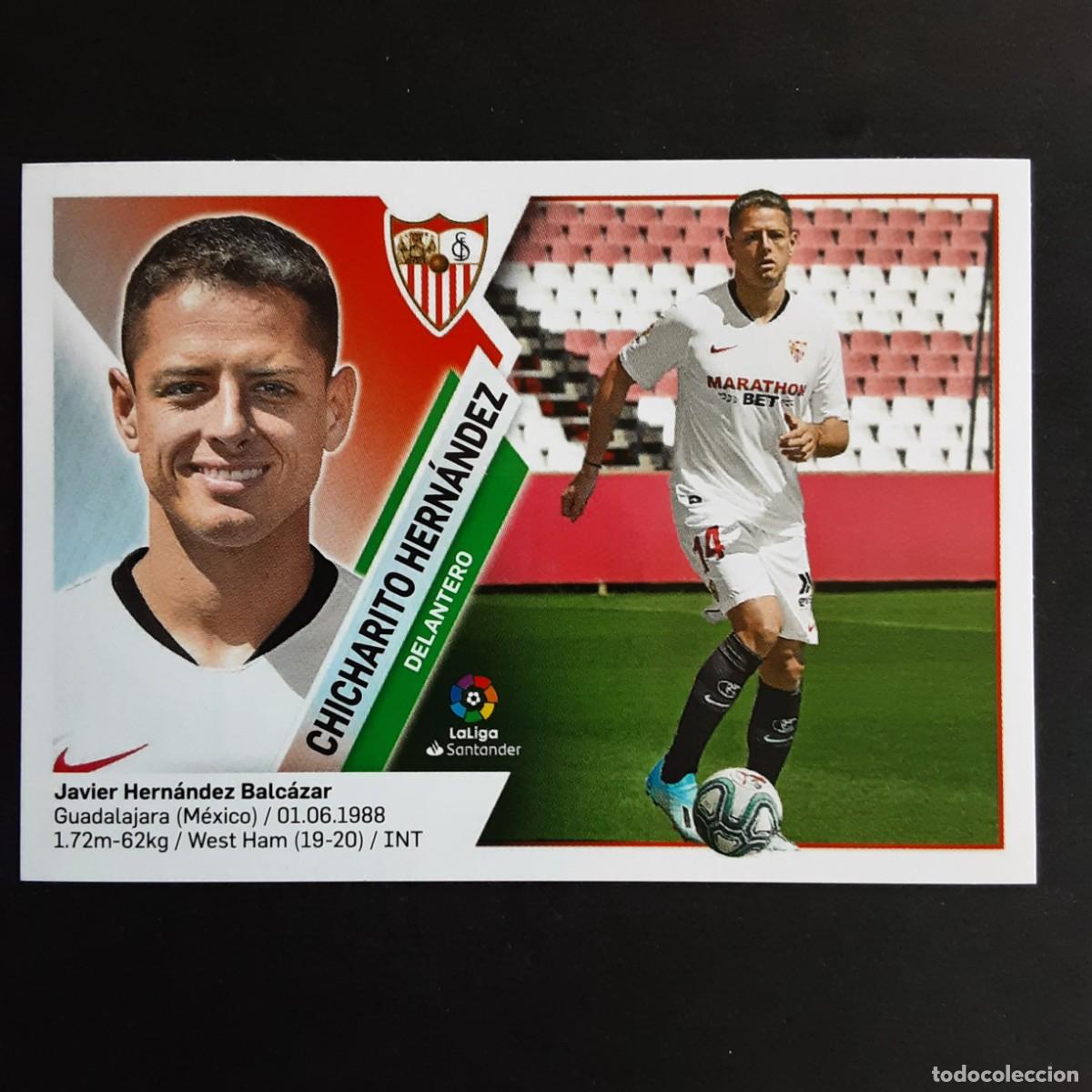 Cromos de f&uacute;tbol: CROMO LIGA 2019 2020 COLECCIONES ESTE PANINI FICHAJE N&ordm;64 CHICHARITO HERNANDEZ-SEVILLA NUNCA PEGADO