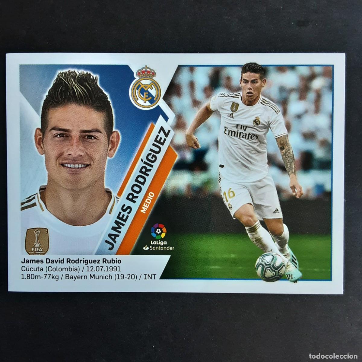 Cromos de f&uacute;tbol: CROMO LIGA 2019 2020 COLECCIONES ESTE PANINI COLOCA N&ordm;12 BIS JAMES RODRIGUEZ-R.MADRID NUNCA PEGADO