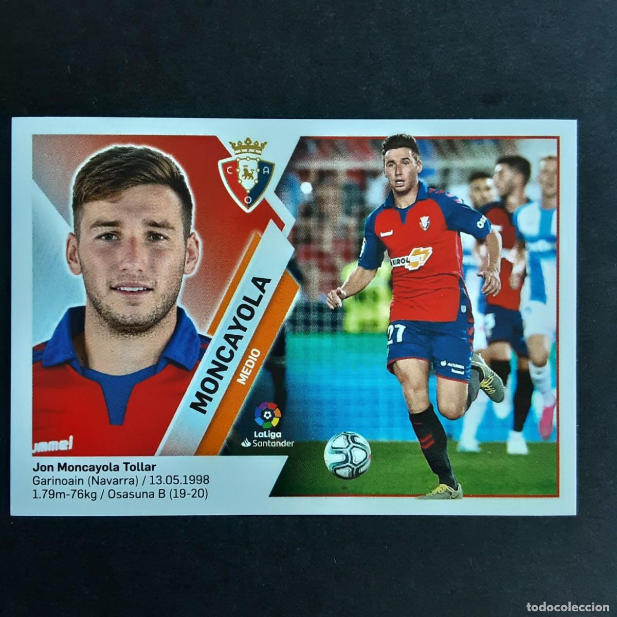 Football Stickers: CROMO LIGA 2019 2020 COLECCIONES ESTE PANINI COLOCA N&ordm;10 BIS MONCAYOLA-OSASUNA NUNCA PEGADO
