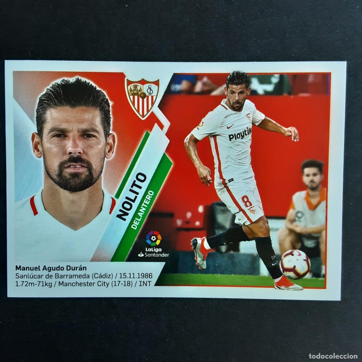 Cromos de F&uacute;tbol: CROMO LIGA 2019 2020 COLECCIONES ESTE PANINI COLOCA N&ordm;14 BIS NOLITO-SEVILLA NUNCA PEGADO
