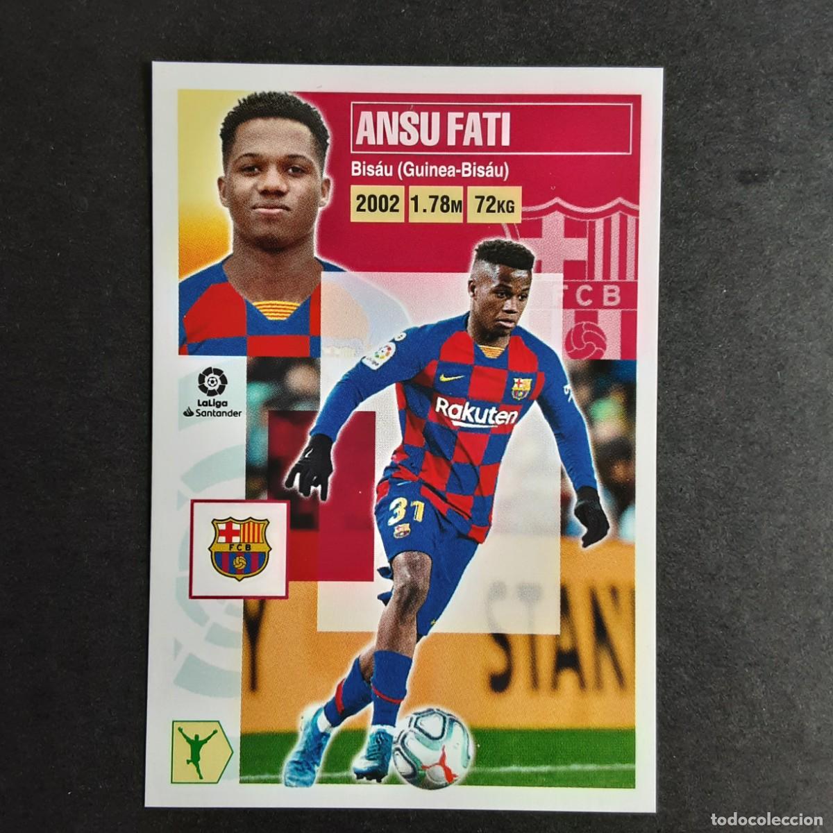 Cromos de f&uacute;tbol: CROMO LIGA 2020 2021 20 21 COLECCIONES ESTE PANINI N&ordm;17 ANSU FATI-BARCELONA NUNCA PEGADO