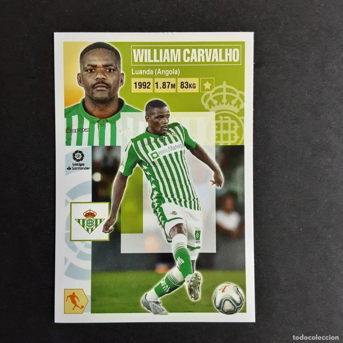 Football Stickers: CROMO LIGA 2020 2021 20 21 COLECCIONES ESTE PANINI N&ordm;12A WILLIAM CARVALHO-BETIS NUNCA PEGADO
