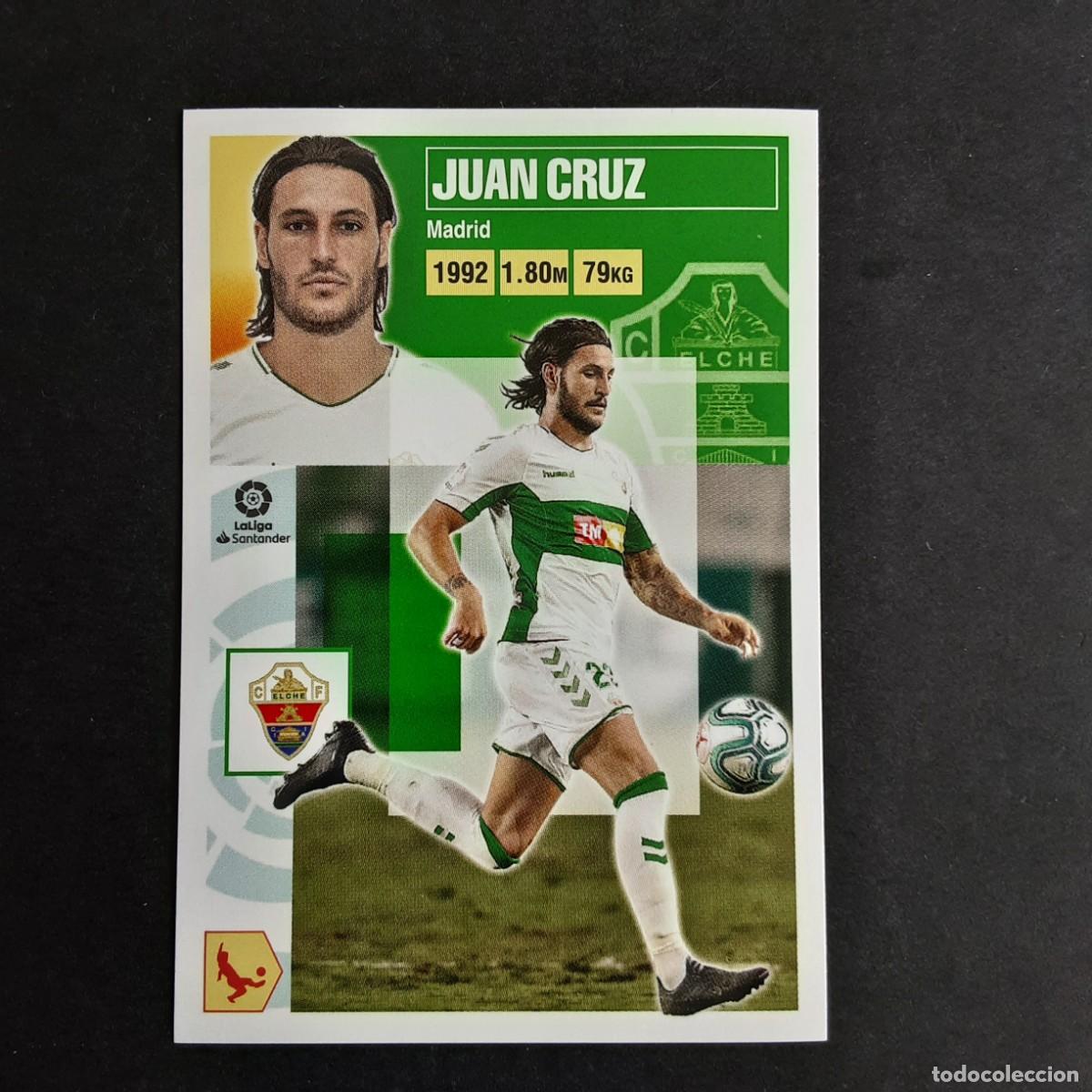 Cromos de F&uacute;tbol: CROMO LIGA 2020 2021 20 21 COLECCIONES ESTE PANINI N&ordm;9 JUAN CRUZ-ELCHE NUNCA PEGADO