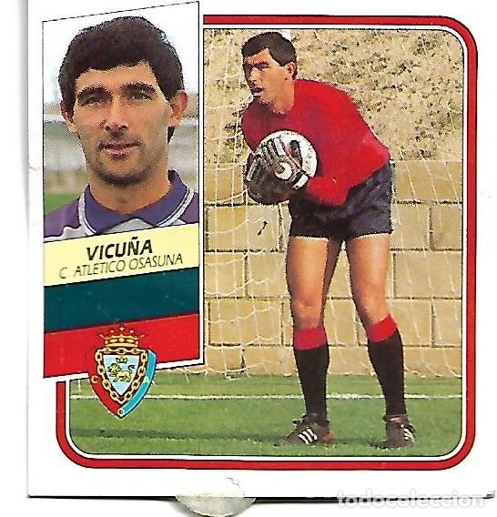 Cromos de f&uacute;tbol: VICU&Ntilde;A (OSASUNA). ESTE 89-90 - Foto 1