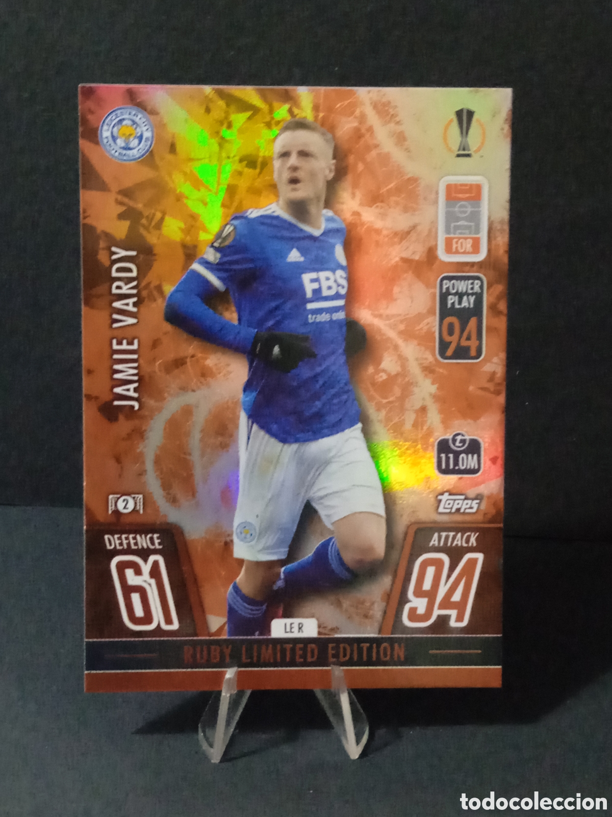 Jamie Vardy LIMITED EDITION Le R Match Attax 2223 Soccer, 59 OFF