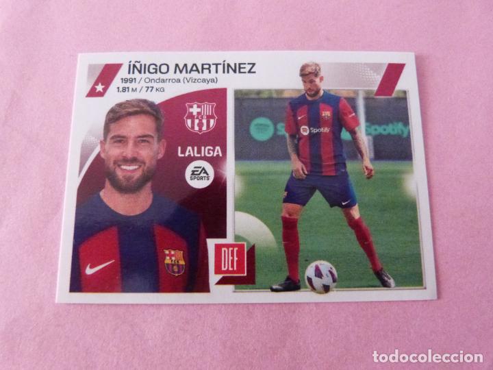 Cromos de F&uacute;tbol: CROMO F&Uacute;TBOL I&Ntilde;IGO MARTINEZ DEL F.C. BARCELONA SIN PEGAR FICHAJE N&ordm; 4 LIGA ESTE 2023-2024/23-24