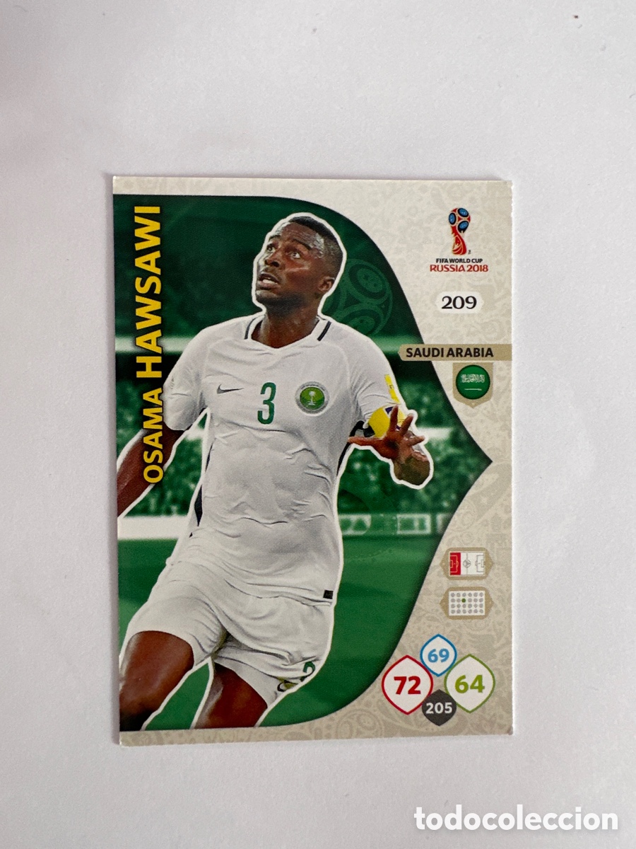 Cromos de F&uacute;tbol: HAWSAWI 209 ARABIA SAUD&Iacute; ADRENALYN MUNDIAL RUSIA 2018 FIFA WORLD CUP RUSSIA