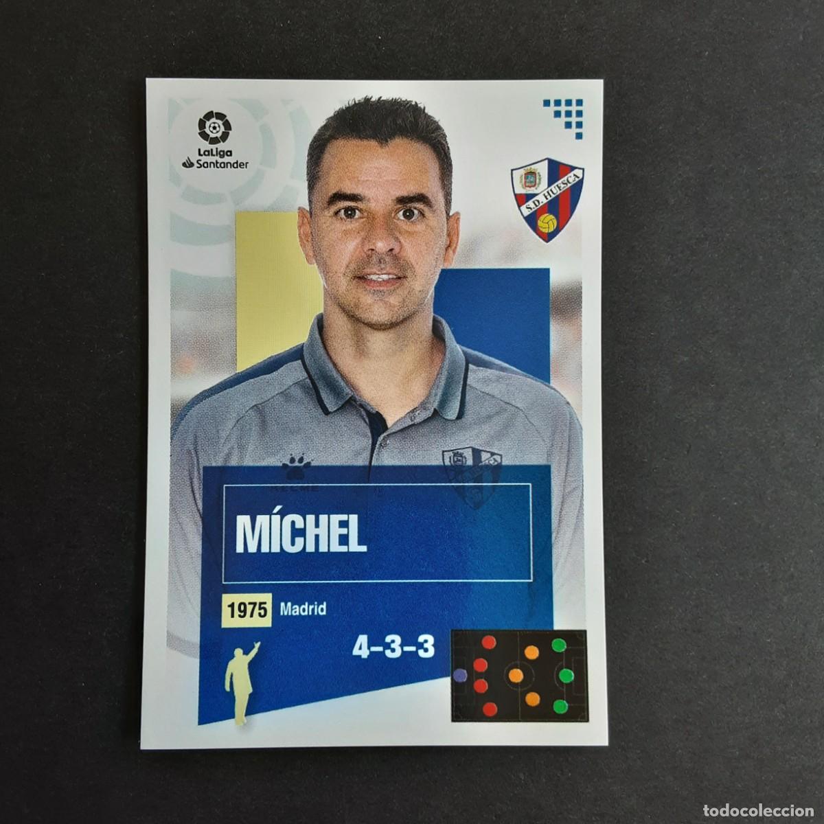 Cromos de f&uacute;tbol: CROMO LIGA 2020 2021 20 21 COLECCIONES ESTE PANINI N&ordm;1 ENTRENADOR MICHEL-HUESCA NUNCA PEGADO