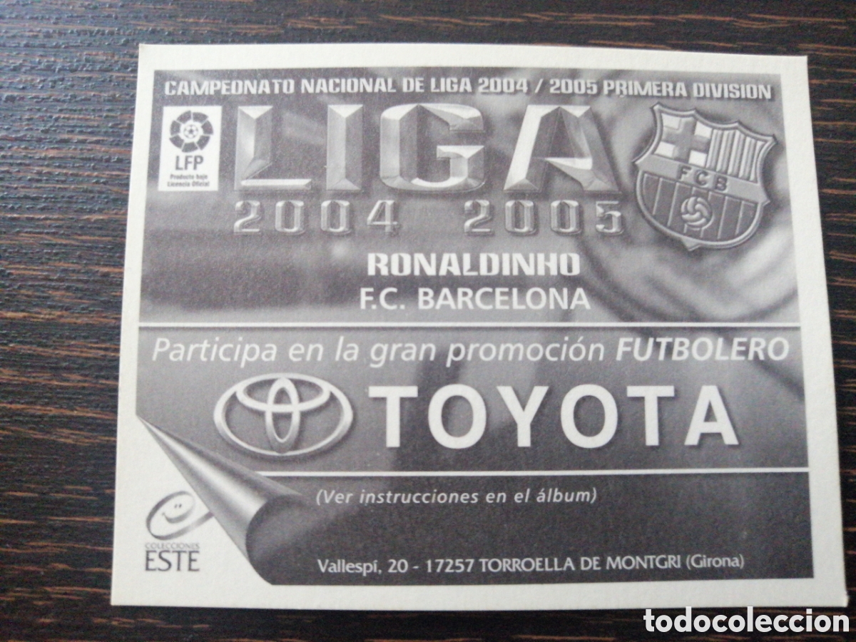 Cromos de f&uacute;tbol: Ronaldinho Ediciones Este 2004-2005 - Foto 2