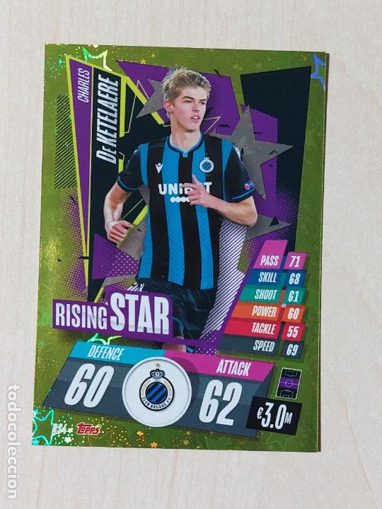 Cromos de Futebol: N&ordm; RS 4 DE KETELAERE - TOPPS Match Attax Champions League 2020-21 - Rising Stars