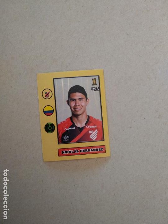 Cromos de F&uacute;tbol: 95 NICOLAS HERNANDEZ ATHLETICO PARANAENSE CROMO FUTBOL COPA LIBERTADORES 2022 BOYCOL COLECCIONES