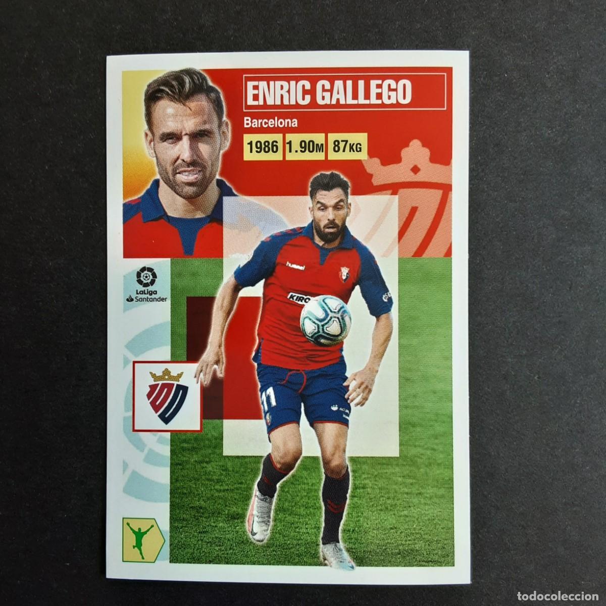 Cromos de f&uacute;tbol: CROMO LIGA 2020 2021 20 21 COLECCIONES ESTE PANINI N&ordm;18 ENRIC GALLEGO-OSASUNA NUNCA PEGADO