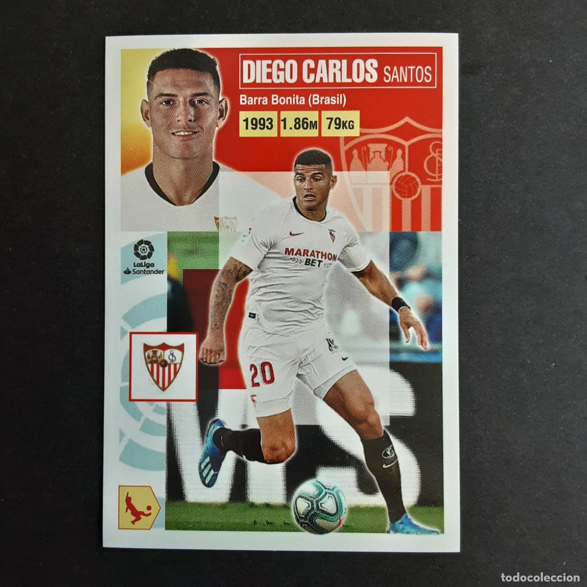 Cromos de F&uacute;tbol: CROMO LIGA 2020 2021 20 21 COLECCIONES ESTE PANINI N&ordm;6 DIEGO CARLOS-SEVILLA NUNCA PEGADO