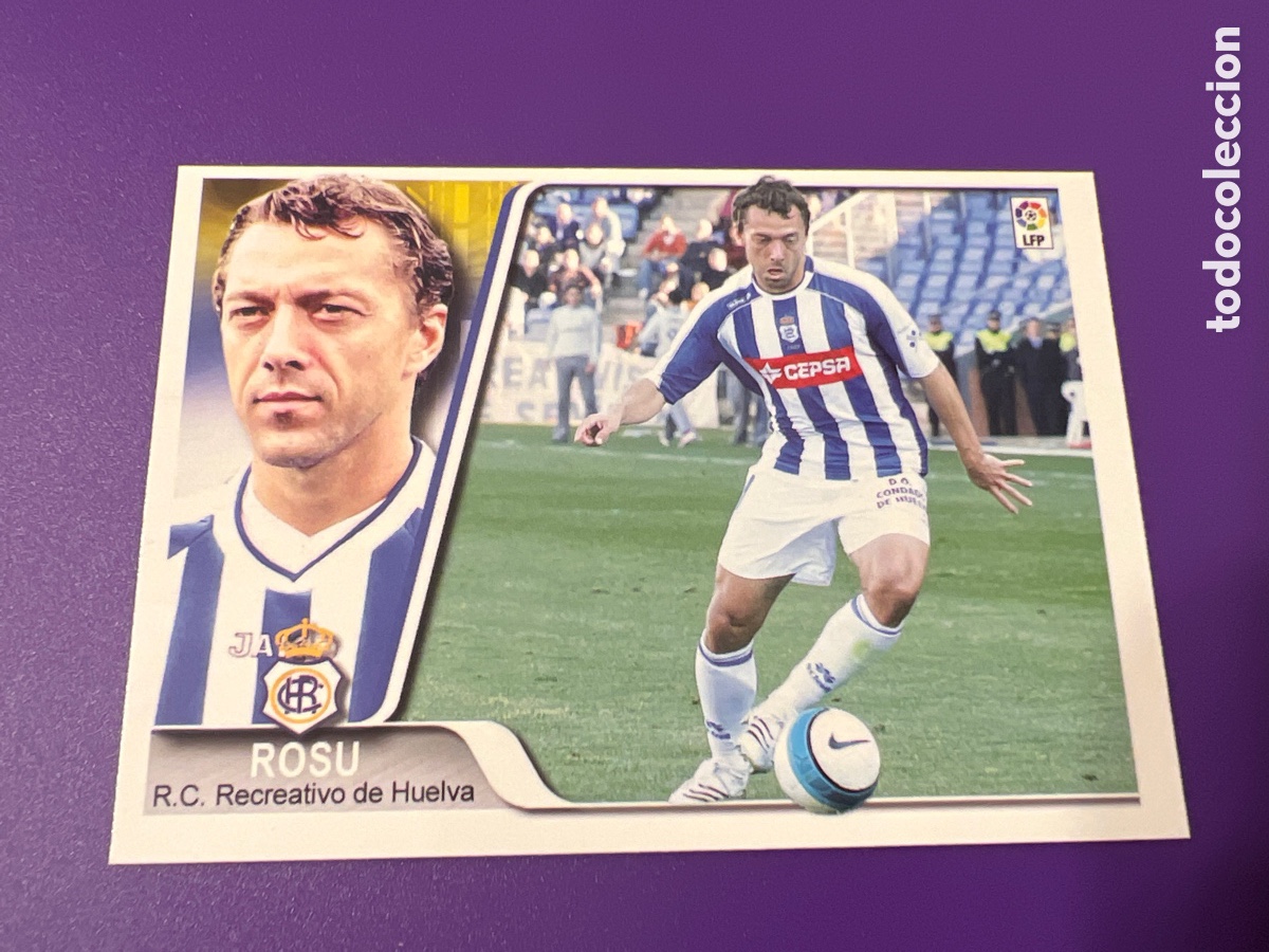 Cromos de f&uacute;tbol: C5650. ROSU 142 RECREATIVO DE HUELVA 2007 2008 EDICIONES ESTADIO PERFECTO ESTADO UNIFICO ENVIO