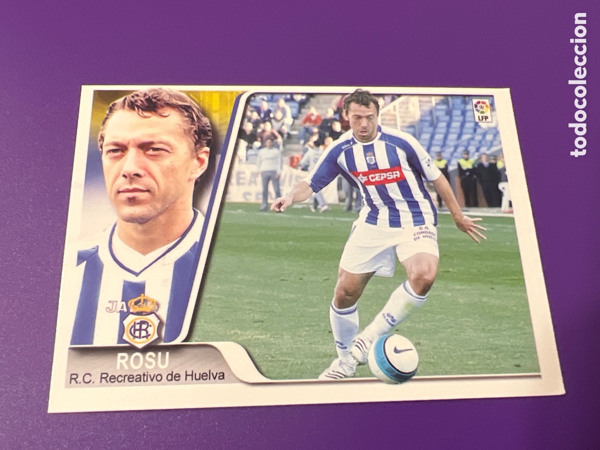 Cromos de f&uacute;tbol: C5655. ROSU 142 RECREATIVO DE HUELVA 2007 2008 EDICIONES ESTADIO PERFECTO ESTADO UNIFICO ENVIO