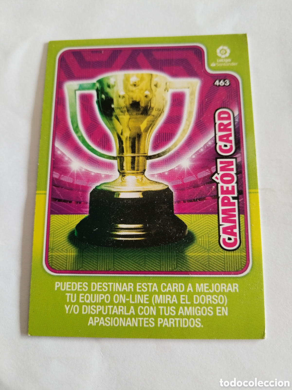 Football Stickers: Trading card game adrenalyn XL panini 2019-20 campe&oacute;n card 463