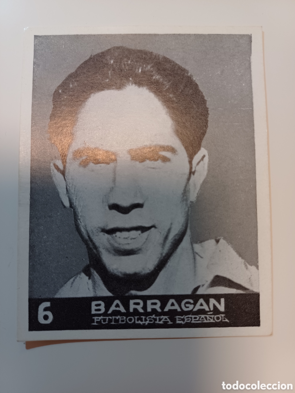 Fu&szlig;ball-Sticker: Cromo futbol, barragan, futbolista espa&ntilde;ol, n&ordm; 6, nuevo, muy dificil