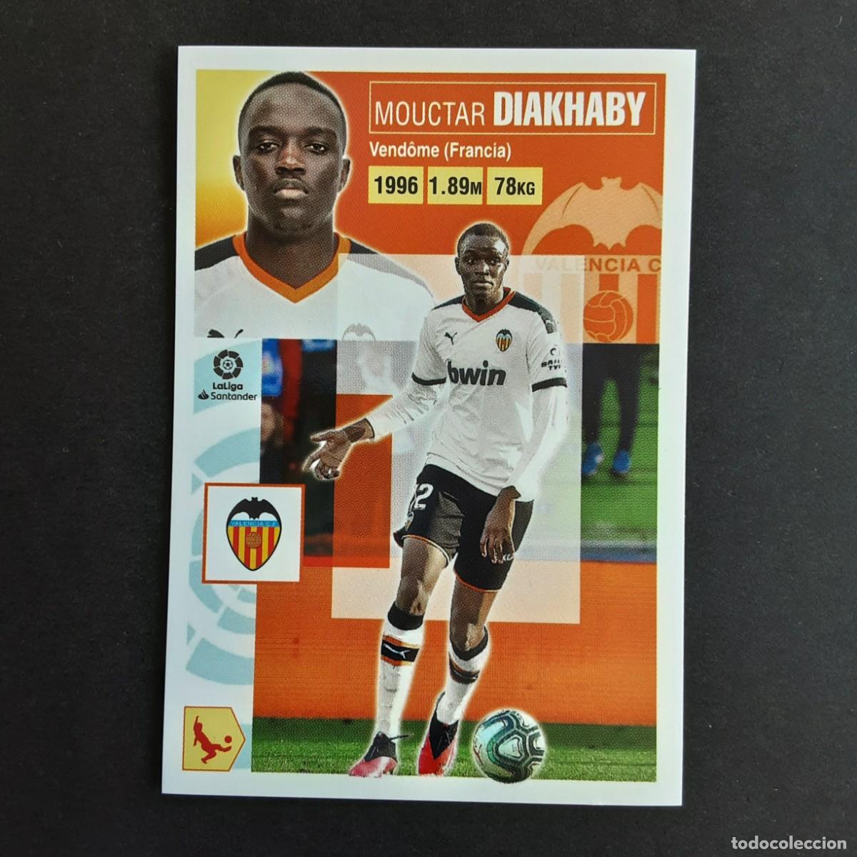 Cromos de F&uacute;tbol: CROMO LIGA 2020 2021 20 21 COLECCIONES ESTE PANINI N&ordm;6 DIAKHABY-VALENCIA NUNCA PEGADO