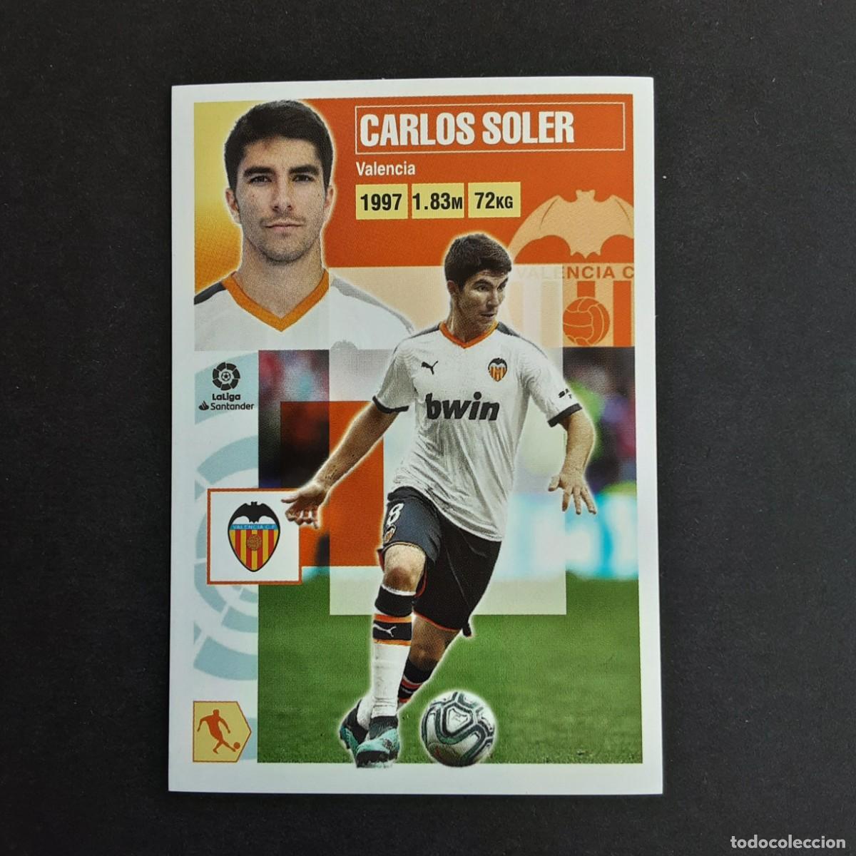 Cromos de F&uacute;tbol: CROMO LIGA 2020 2021 20 21 COLECCIONES ESTE PANINI N&ordm;12 CARLOS SOLER-VALENCIA NUNCA PEGADO