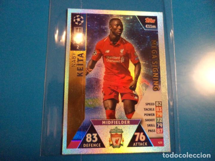 Figurine di Calcio: Topps Match Attax Champions. 2018 2019 18 19 Navi Keita. Mega Signing. 420. (Ref. 439).