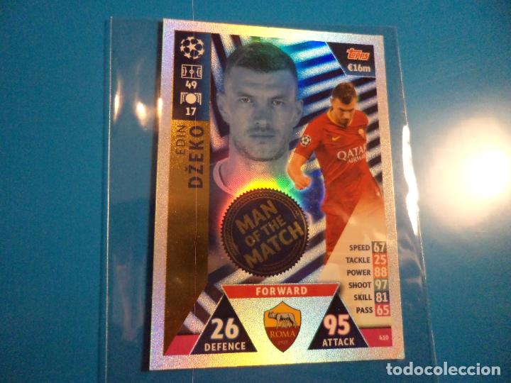 Cromos de f&uacute;tbol: Topps Match Attax Champions. 2018 2019 18 19 Edin Dzeco. Man of the Match. 410. (Ref. 428).