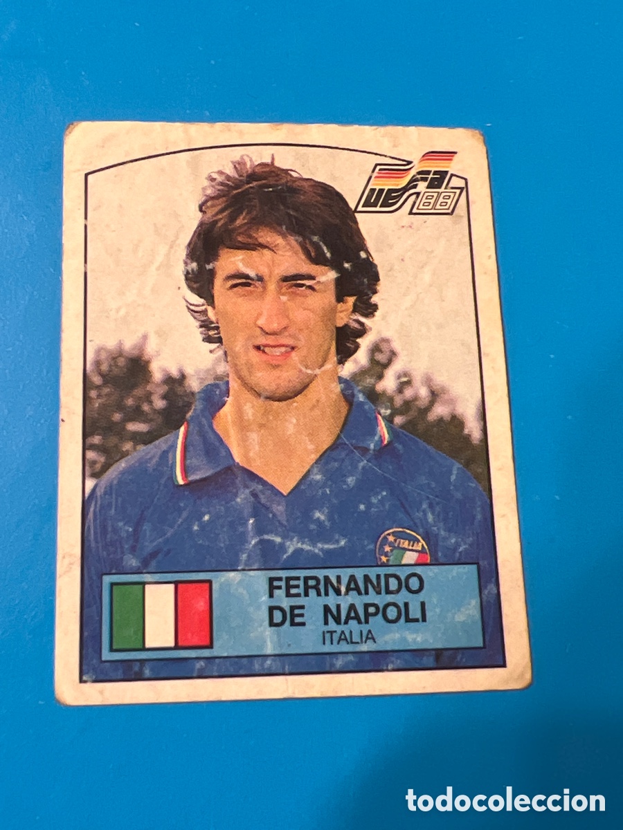 Cromos de F&uacute;tbol: C3972. PANINI EUROCOPA ALEMANIA 1988 EURO 88 CROMO NUNCA PEGADO ITALIA N&ordm; 91 FERNANDO DE NAPOLI