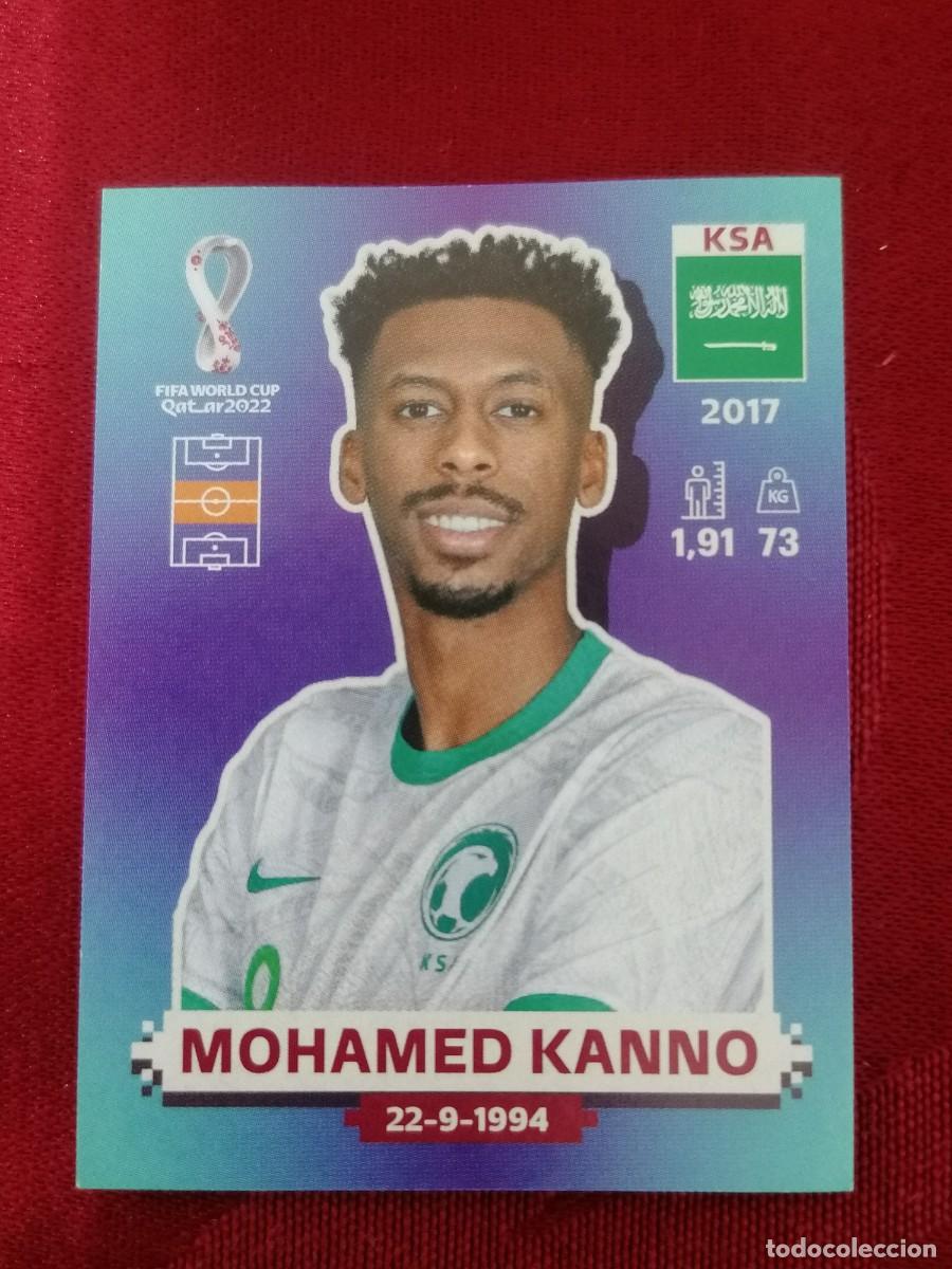Figurine di Calcio: KSA16 KSA 16 SAUDI ARABIA SAFF MOHAMED KANNO MUNDIAL 2022 WORLD CUP QATAR ALBUM PANINI LIGA