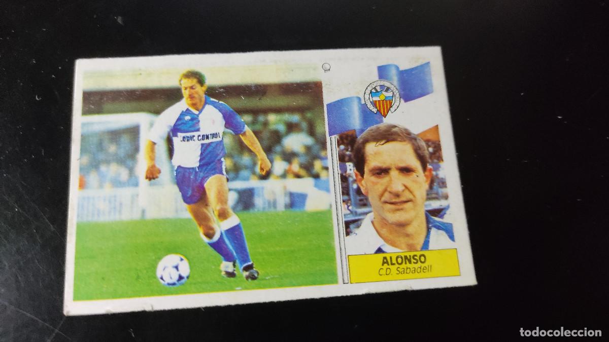 Fu&szlig;ball-Sticker: Liga Este 86/87. Alonso - Sabadell. Editorial Este. Colecci&oacute;n oficial liga espa&ntilde;ola f&uacute;tbol