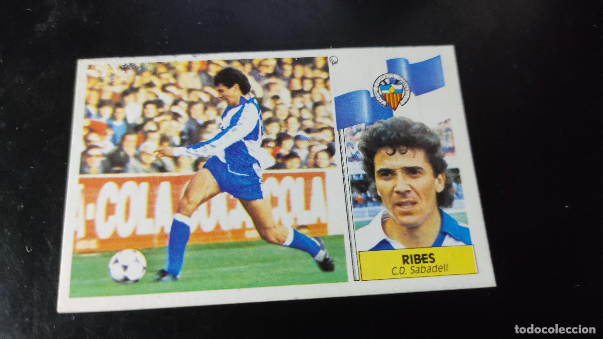 Fu&szlig;ball-Sticker: Liga Este 86/87. Ribes - Sabadell. Editorial Este. Colecci&oacute;n oficial liga espa&ntilde;ola f&uacute;tbol