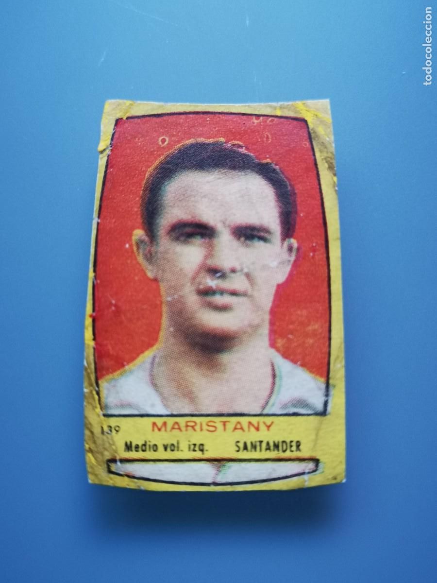 Fu&szlig;ball-Sticker: RARO CROMO RARE CARD MARISTANY SANTANDER CAMPEONES 1954 1955 54/55 BRUGUERA FUTBOL CANTABRIA RACING