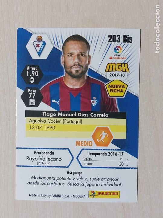 Cromos de f&uacute;tbol: CROMO N&ordm; 203 BIS BEBE - MEGACRACKS 2017 18 - EIBAR - Foto 1