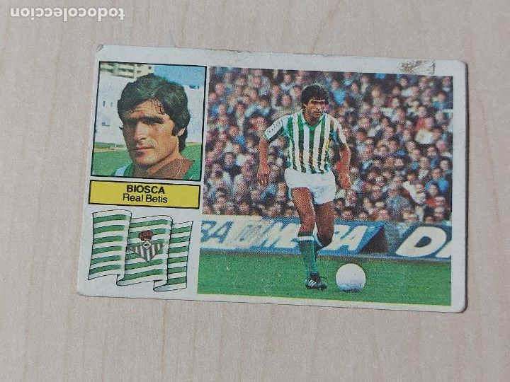 Cromos de f&uacute;tbol: EDICIONES ESTE 82 83 - BIOSCA - CROMO - REAL BETIS - Foto 1