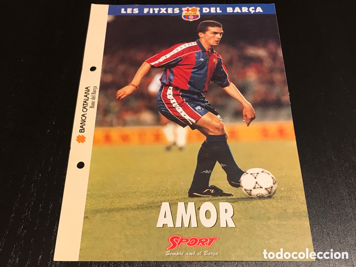 Fu&szlig;ball-Sticker: Ficha Guillermo Amor Les Fitxes del Bar&ccedil;a Sport