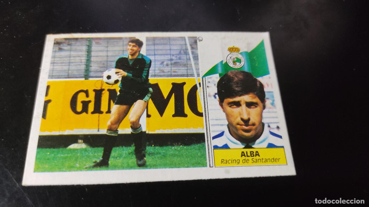 Fu&szlig;ball-Sticker: Liga Este 86/87. Alba - Racing Santander. Editorial Este. Colecci&oacute;n oficial liga espa&ntilde;ola f&uacute;tbol