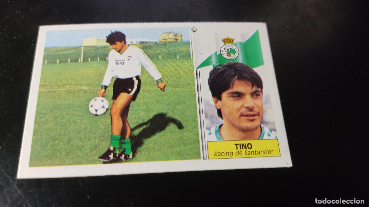 Fu&szlig;ball-Sticker: Liga Este 86/87. Tino - Racing Santander. Editorial Este. Colecci&oacute;n oficial liga espa&ntilde;ola f&uacute;tbol