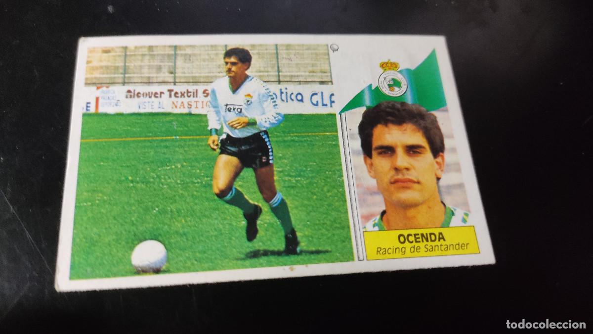 Fu&szlig;ball-Sticker: Liga Este 86/87. Ocenda - Racing Santander. Editorial Este. Colecci&oacute;n liga espa&ntilde;ola f&uacute;tbol