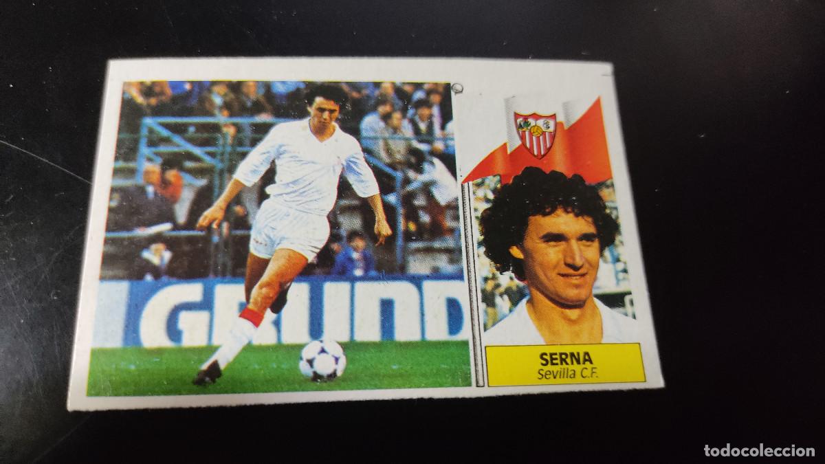 Fu&szlig;ball-Sticker: Liga Este 86/87. Serna - Sevilla. Editorial Este. Colecci&oacute;n liga espa&ntilde;ola f&uacute;tbol
