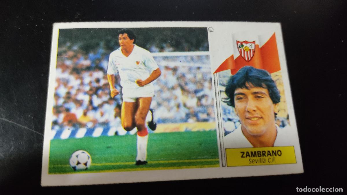 Cartes &agrave; collectionner de Football: Liga Este 86/87. Zambrano - Sevilla. Editorial Este. Colecci&oacute;n liga espa&ntilde;ola f&uacute;tbol