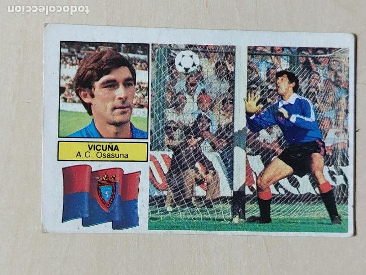 Cromos de f&uacute;tbol: EDICIONES ESTE 82 83 - VICU&Ntilde;A - CROMO - OSASUNA - Foto 1