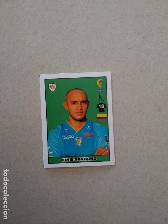 Cromos de F&uacute;tbol: ELVIS GONZALEZ JAGUARES CROMO FUTBOL LIGA COLOMBIA 2017 BOYCOL COLECCIONES
