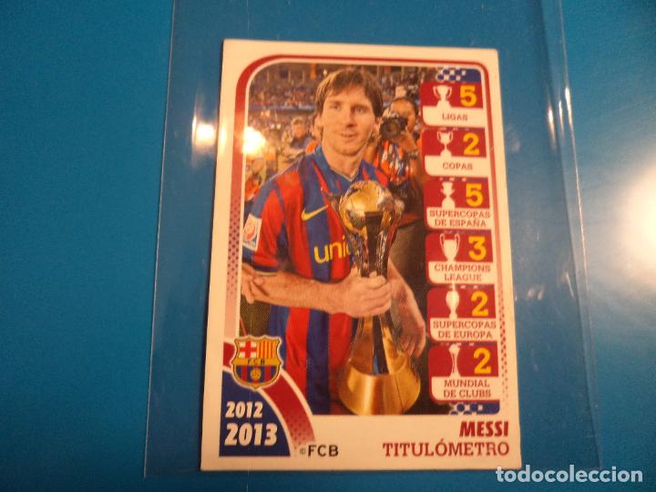 Cromos de f&uacute;tbol: F.C. Barcelona. 2012 2013 12 13 Messi. (Ref. 274). - Foto 1