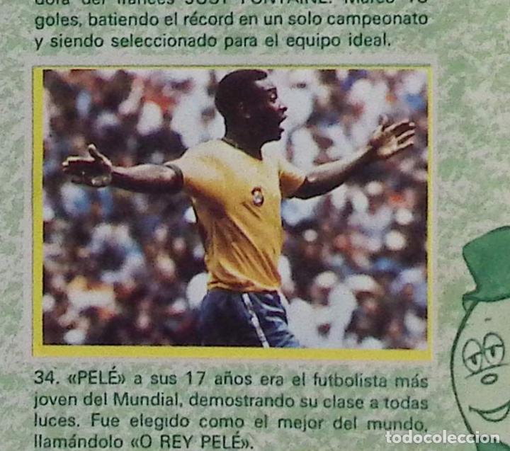 Cromos de F&uacute;tbol: FUTBOL EN ACCION DANONE MUNDIAL 82 N&ordm; 34 PELE