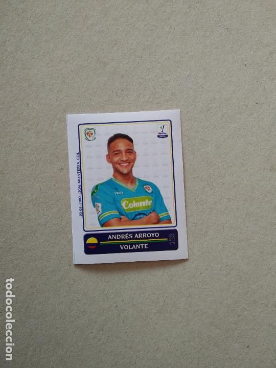 Cromos de F&uacute;tbol: 123 ANDRES ARROYO JAGUARES CROMO FUTBOL LIGA COLOMBIA 2021 BOYCOL COLECCIONES