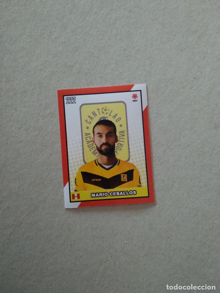 Fu&szlig;ball-Sticker: 222 MARIO CEBALLOS ACADEMIA CANTOLAO CROMO FUTBOL LIGA PER&Uacute; 2020 BOYCOL COLECCIONES