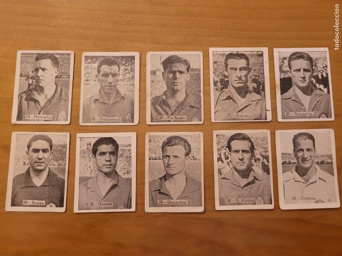 Cromos de F&uacute;tbol: INTERNACIONALES DEL F&Uacute;TBOL ESPA&Ntilde;OL, ED. COSTA, 1952.