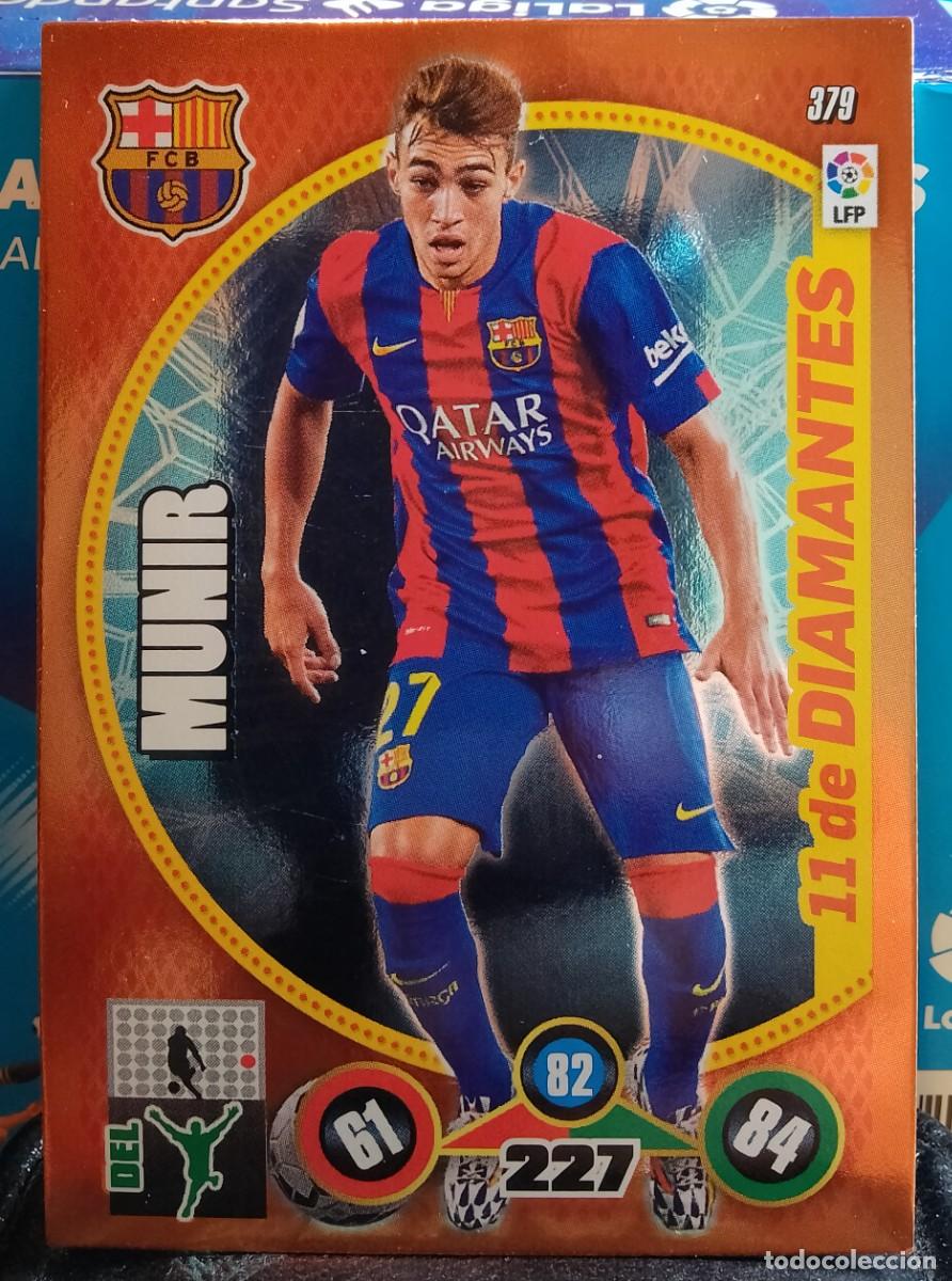 Football Stickers: 379 MUNIR 11 DE DIAMANTES DEL FC BARCELONA ADRENALYN 2014 2015 PANINI 14 15