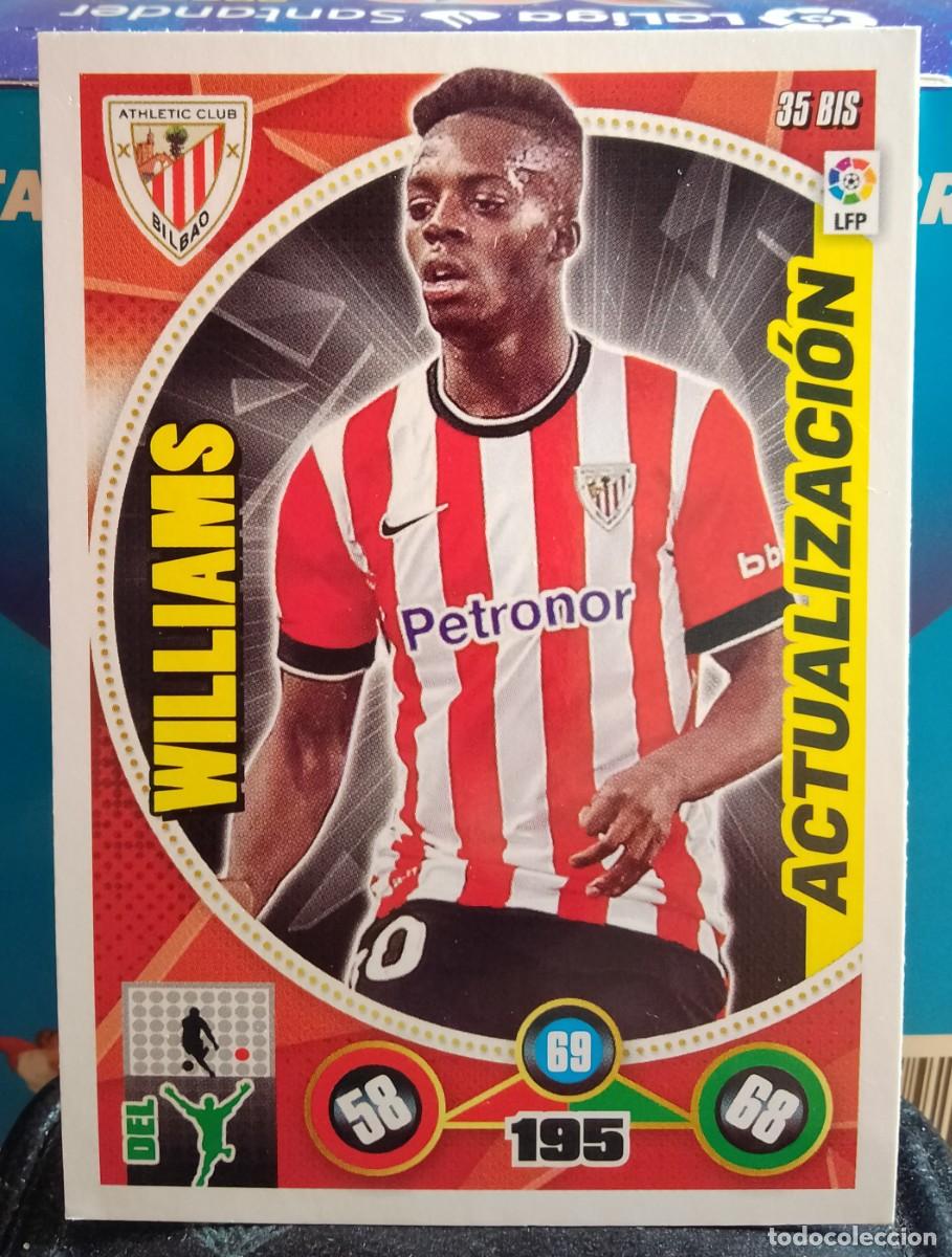 Cromos de F&uacute;tbol: 35 BIS WILLIAMS ACTUALIZACI&Oacute;N ATHLETIC DE BILBAO ADRENALYN 2014 2015 PANINI 14 15