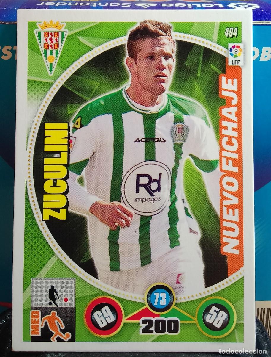 Football Stickers: 494 ZUCULINI NUEVO FICHAJE DEL C&Oacute;RDOBA ADRENALYN 2014 2015 PANINI 14 15